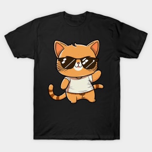 Cat wearing sunglasses swag T-Shirt